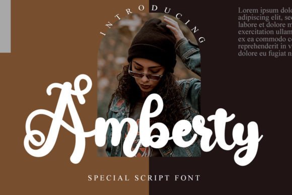 Amberty: An Elegant Script Font for Thoughtful Branding