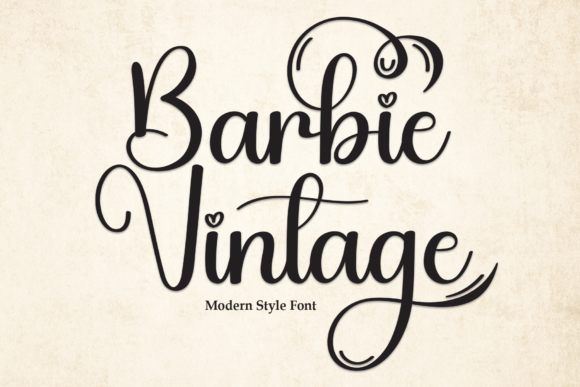 Barbie Vintage: A Friendly Handwritten Font for Warm Brand Identities