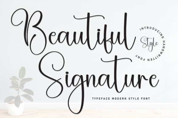 Beautyful Signature: A Premium Script Font for Digital Branding