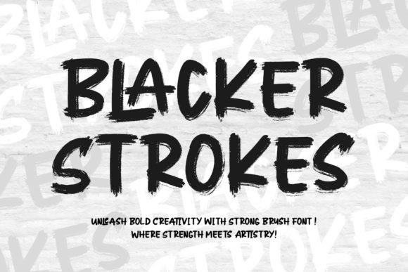 Blacker Strokes: A Bold Script Typeface for Digital Branding