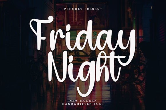 Friday Night: A Friendly Handwritten Font for Real Digital Projects