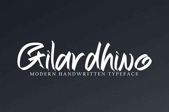 Gilardhino: A Modern Handwritten Font for Thoughtful Branding