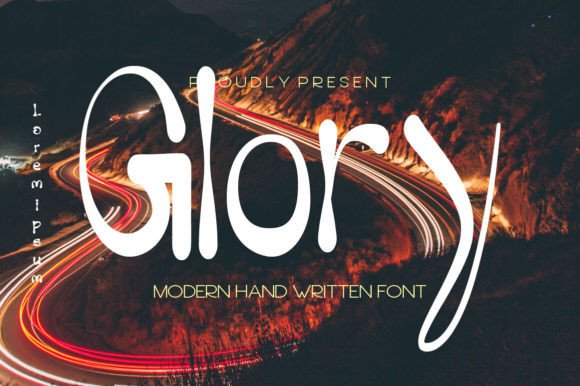 Glory: A Handwritten Font That Feels Like a Warm Conversation