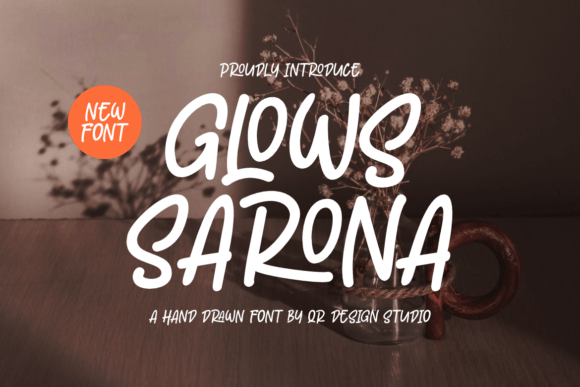 Glows Sarona: A Modern Handwritten Font for Digital Branding