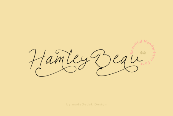 Hamley Beau: A Realistic Handwritten Font for Editorial Design