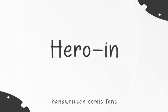 Hero In: A Handwritten Comic Font That Fits Real Web Layouts