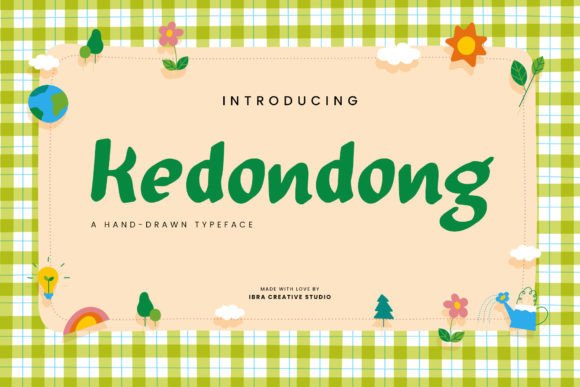 Kedondong: A Hand-Drawn Typeface That Feels Human