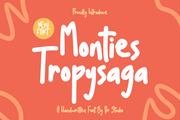 Monties Tropysaga: A Handwritten Font That Makes Your Campaign Feel Human