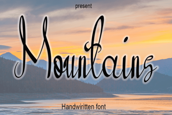 Mountains Script Font for Editorial Design