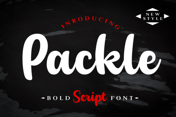 Packle: A Bold Script Font That Commands Attention