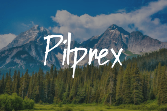 Pilprex: A Handwritten Font That Feels Like It Belongs