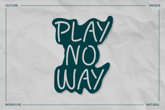 Playnoway Font: A Bold, Handwritten Display Typeface for Small Businesses