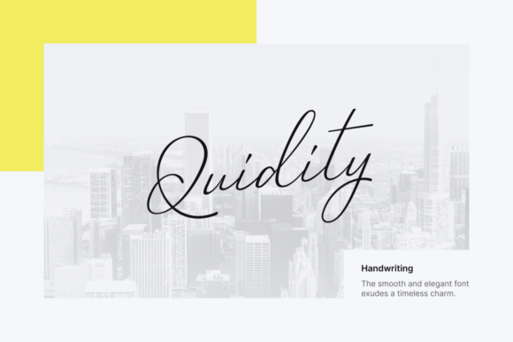 Quidity: A Premium Script Font for Scroll-Stopping Marketing
