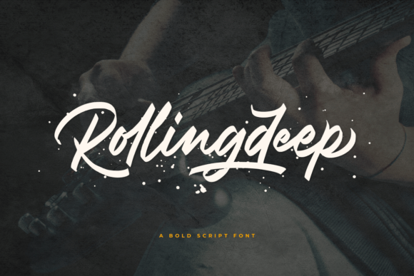 Rollingdeep: A Bold Script Font for Digital Brand Impact