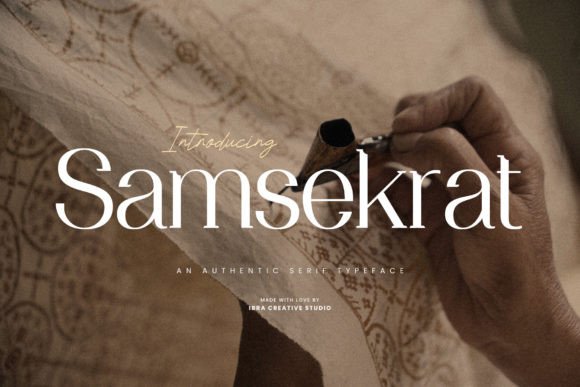 Samsekrat: A Serif Typeface That Earns Its Place in Campaign Visuals