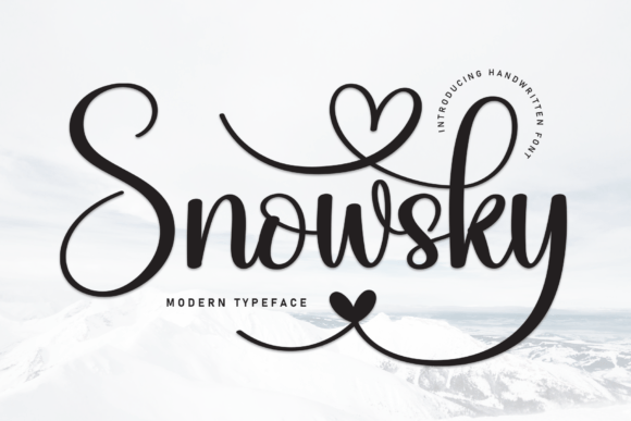 Snowsky: A Handwritten Font That Feels Like Home