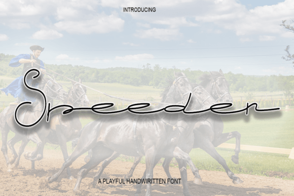 Speeder: A Fresh Script Font for Editorial Elegance
