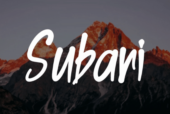 Subari: A Sweet, Friendly Handwritten Font for Small Business Branding