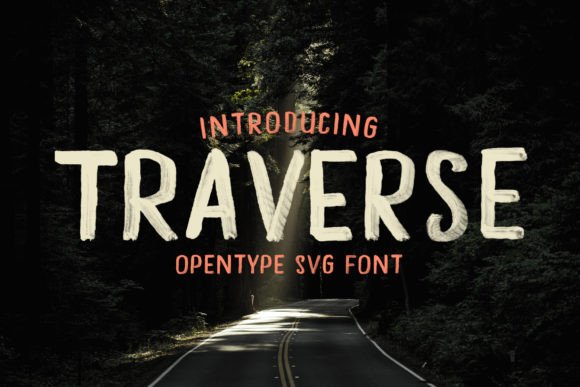 Traverse: A Realistic Hand-Painted Sans Serif Font for Crafters