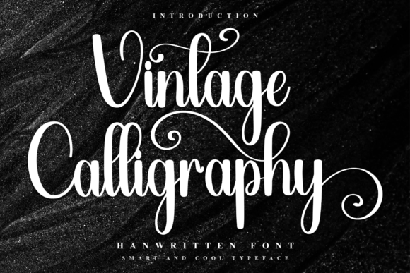 Vintage Calligraphy: A Festive Script Font with Heart