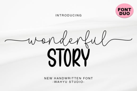 Wonderful Story Duo: A Thoughtful Display Font for Digital Brands